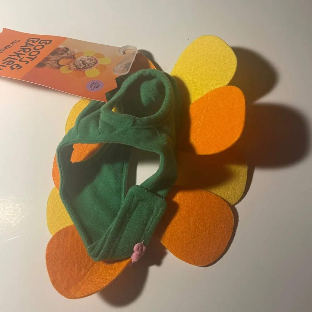 Boots & Barkley Green Cat Headpiece Flower One Size Fits Most NWT Costume Pet